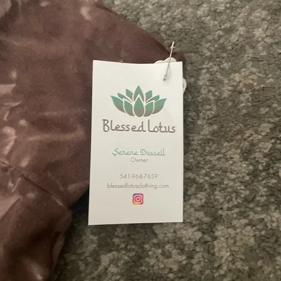 Blessed Lotus Pencil Skirt Brown organic hemp s small - Picture 3 of 6